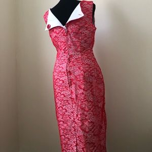 Bettie Page by Tatyana Red Retro Dress